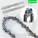 PROWADNICA DO PIŁY SPALINOWEJ PILARKI 18" 45CM + 2X ŁAŃCUCH 0.325" WUBER