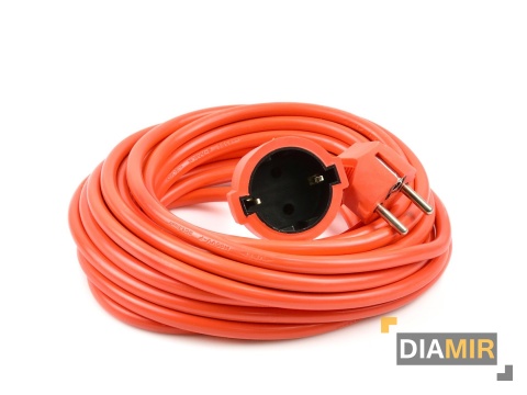 PRZEDŁUŻACZ elektryczny KABEL ogrodowy 3x 1,5mm pojedynczy 30 m 1 gniazdo