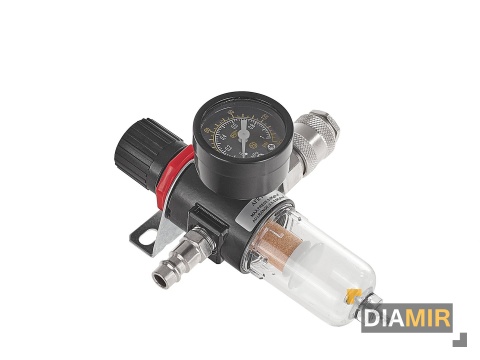 ODWADNIACZ REDUKTOR CIŚNIENIA FILTR POWIETRZA 1/4'' + MANOMETR