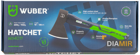 SIEKIERA UNIWERSALNA TOPOREK DO DREWNA FIBERGLASS MOCNA GŁOWICA 600G 38 CM