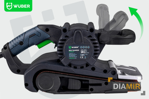 SZLIFIERKA TAŚMOWA WIELOFUNKCYJNA MOCNA DO DREWNA Z REGULACJĄ 1900W 230V