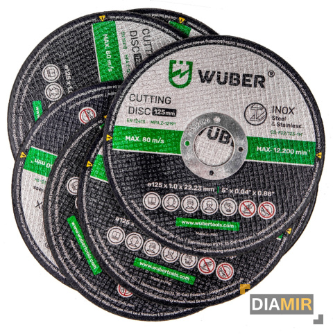 TARCZA DO CIĘCIA METALU 125x1,0 MM ZESTAW 10 SZTUK