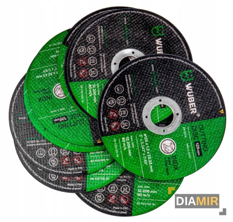 TARCZA DO CIĘCIA METALU 125x1,2 MM ZESTAW 10 SZTUK