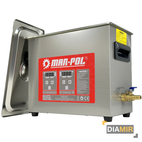 WANNA MYJKA ULTRADŹWIĘKOWA 6,5L STERYLIZATOR MYCIA CZĘŚCI KAWITACJA 200W