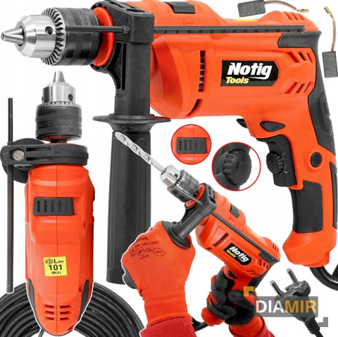 WIERTARKA UDAROWA Z UDAREM 230V 900W 230V 900W UCHWYT 13mm