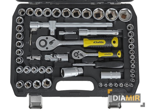 ZESTAW komplet KLUCZY NASADOWYCH KLUCZE NASADOWE 108 el. 1/4" 1/2" walizka
