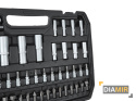ZESTAW komplet KLUCZY NASADOWYCH KLUCZE NASADOWE 108 el. 1/4" 1/2" walizka