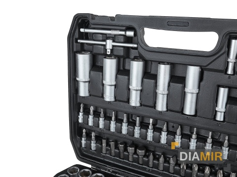 ZESTAW komplet KLUCZY NASADOWYCH KLUCZE NASADOWE 108 el. 1/4" 1/2" walizka