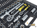 ZESTAW komplet KLUCZY NASADOWYCH KLUCZE NASADOWE 108 el. 1/4" 1/2" walizka