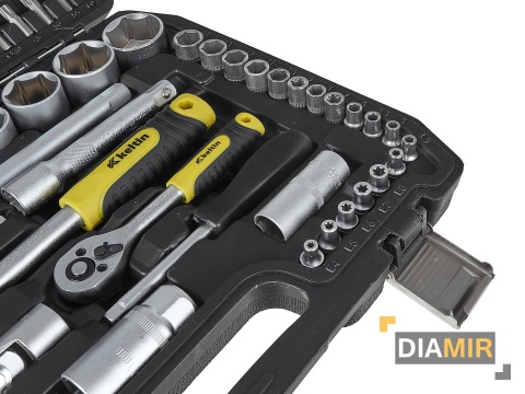 ZESTAW komplet KLUCZY NASADOWYCH KLUCZE NASADOWE 108 el. 1/4" 1/2" walizka