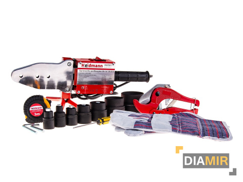 ZGRZEWARKA polifuzyjna DO RUR 16 - 63 mm BIG typ H 2700 W zestaw walizka