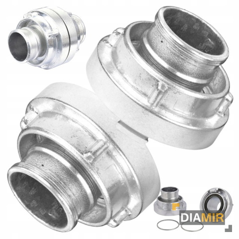 ZŁĄCZKA strażacka 2" SZYBKOZŁĄCZKA DO WĘŻA STRAŻACKIEGO 52mm