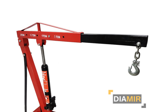 ŻURAW WARSZTATOWY 2T PODNOŚNIK ZBLOCZE ŁAŃCUCHY DŹWIG DO SILNIKA