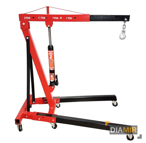 ŻURAW WARSZTATOWY 2T PODNOŚNIK ZBLOCZE ŁAŃCUCHY DŹWIG DO SILNIKA