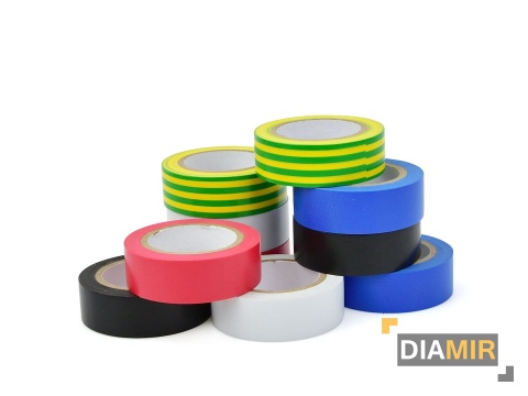 Zestaw 10szt. Taśma izolacyjna kolorowa z PCVPVC Geko 19 mm x 5 m