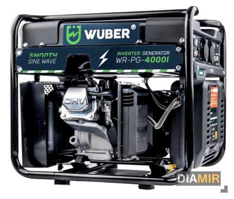 AGREGAT INWERTOROWY prądotwórczy przenośny jednofazowy Wuber 4000 W benzyna