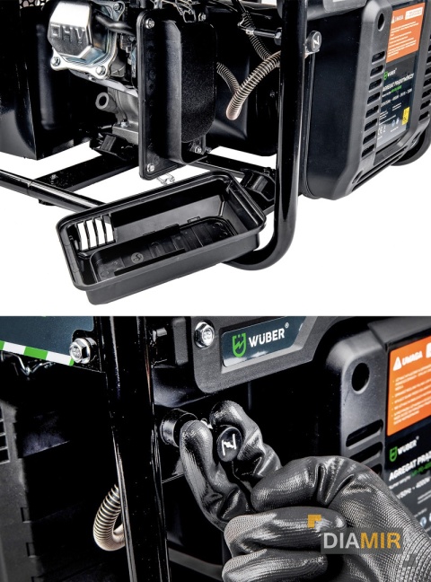 AGREGAT INWERTOROWY prądotwórczy przenośny jednofazowy Wuber 4000 W benzyna