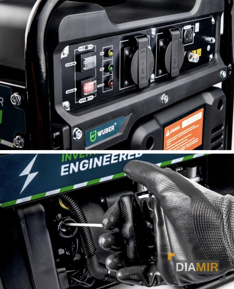 AGREGAT INWERTOROWY prądotwórczy przenośny jednofazowy Wuber 4000 W benzyna