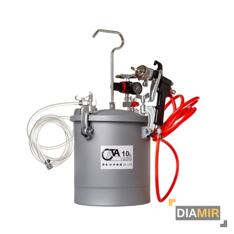 AGREGAT MALARSKI PISTOLET LAKIERNICZY MALOWANIA PNEUMATYCZNY ZBIORNIK 10L