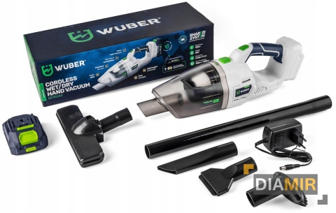 AKUMULATOROWY ODKURZACZ RĘCZNY WUBER AKU 20 V SUCHO MOKROPRZENOŚNY