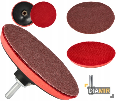 DYSK PAD z rzepem 125 mm gwint M14 do szlifierki wkrętarki wiertarki