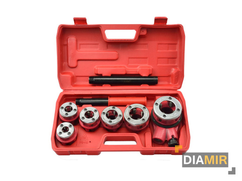 Gwintownica hydrauliczna do rur 6 elementowa narzynki 1/4 "- 1,1/4 "