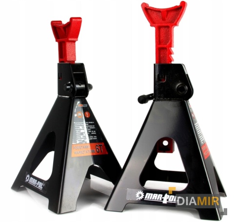 KOBYŁKI 6T 2x PODSTAWKI WARSZTATOWE PODPORY Z BLOKADĄ