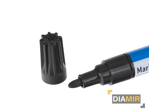 MARKER PISAK OLEJOWY PERMANENTNY OKRĄGŁY WODOODPORNY CZARNY