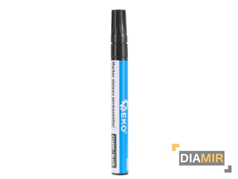 MARKER PISAK OLEJOWY PERMANENTNY OKRĄGŁY WODOODPORNY CZARNY