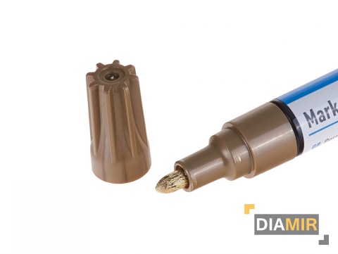 MARKER PISAK OLEJOWY PERMANENTNY OKRĄGŁY WODOODPORNY CZARNY