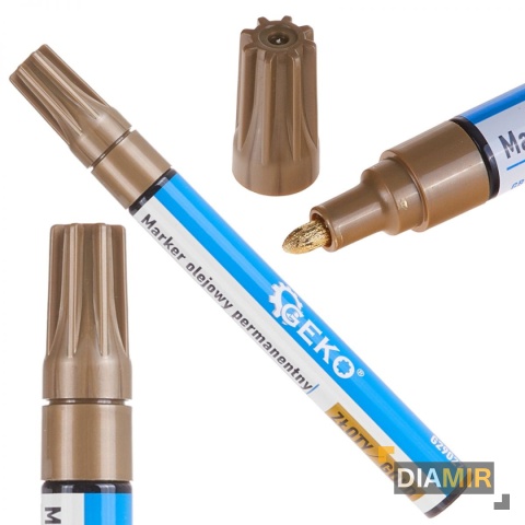 MARKER PISAK OLEJOWY PERMANENTNY OKRĄGŁY WODOODPORNY CZARNY