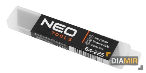 NEO Ostrza łamane 18mm do noży stal SK2 opakowanie 10sztuk 64-225