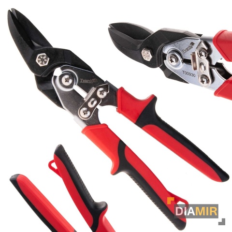 Nożyce do cięcia blachy ręczne 250 mm lewe Tvardy 1,5 mm