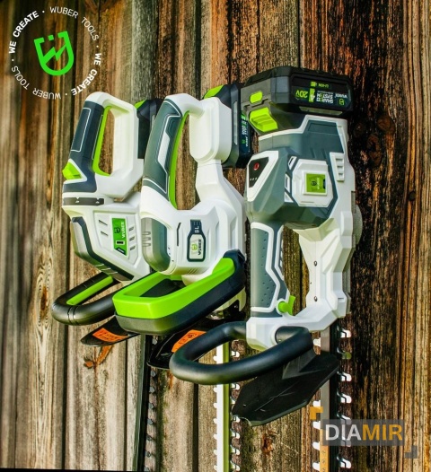 Nożyce elektryczne akumulatorowe Wuber 51 cm 20 V AKU 2,0 Ah do żywopłotu