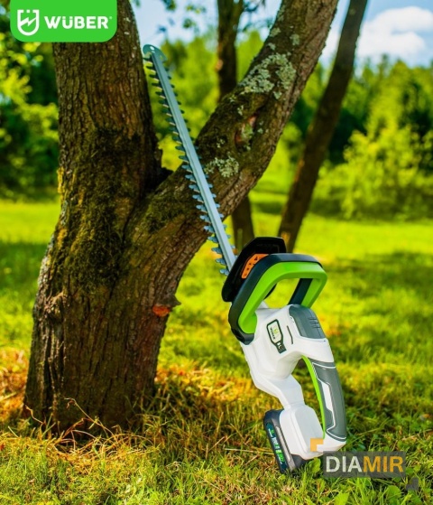 Nożyce elektryczne akumulatorowe Wuber 51 cm 20 V AKU 2,0 Ah do żywopłotu