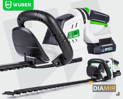 Nożyce elektryczne akumulatorowe Wuber 50 cm 20 V 2x AKU 2,0Ah do żywopłotu