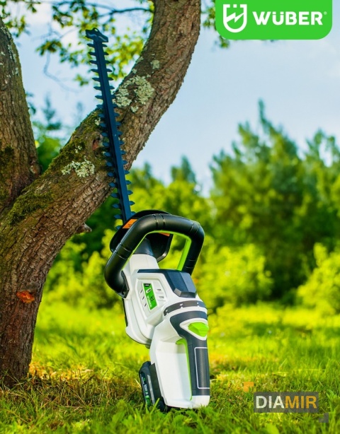 Nożyce elektryczne akumulatorowe Wuber 50 cm 20 V 2x AKU 2,0Ah do żywopłotu