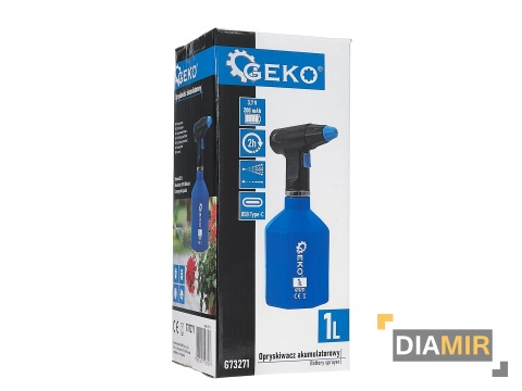 Opryskiwacz akumulatorowy 1L 3.7V 2000mAh USB C lekki