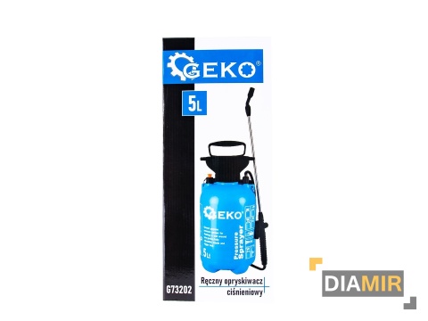 Opryskiwacz ciśnieniowy plecakowy ręczny Geko 5 l