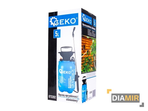 Opryskiwacz ciśnieniowy plecakowy ręczny Geko 5 l