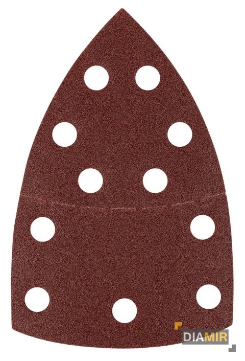 PAPIER ŚCIERNY P180 na rzep żelazko 102 x 152mm 5szt. OTWORY GRAPHITE