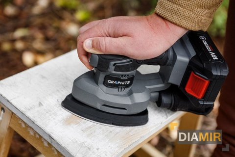 PAPIER ŚCIERNY P120 na rzep żelazko 102 x 152mm 5szt. OTWORY GRAPHITE