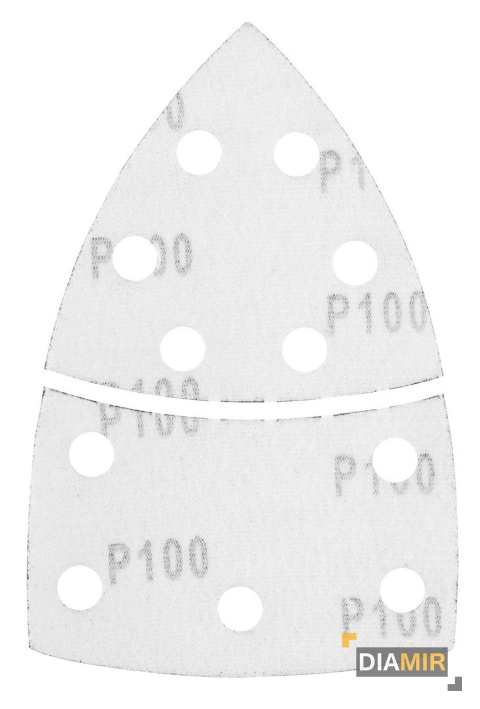 PAPIER ŚCIERNY P150 na rzep żelazko 102 x 152mm 5szt. OTWORY GRAPHITE