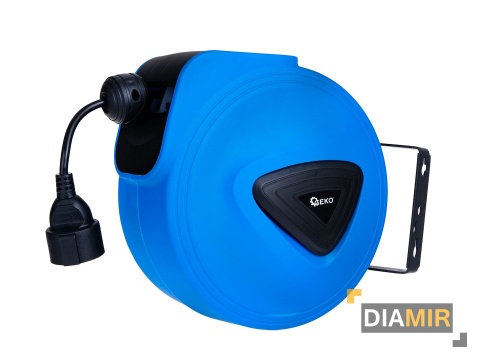 PRZEDŁUŻACZ elektryczny BĘBNOWY 15 m + 1,5 m ZWIJAK AUTOMATYCZNY