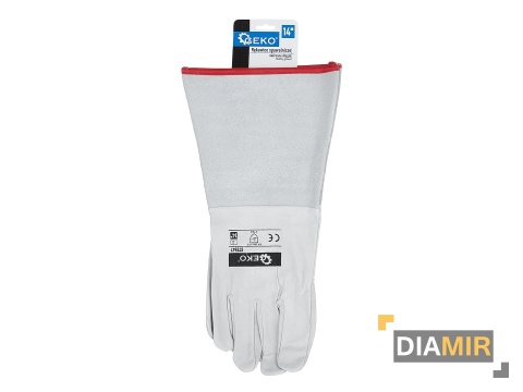 RĘKAWICE OCHRONNE SPAWALNICZE SKÓRZANE DŁUGIE KOZIA SKÓRA