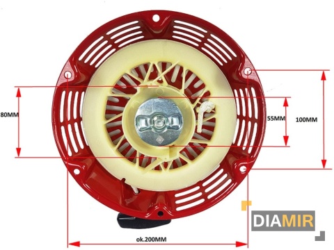 STARTER ROZRUSZNIK SZARPAK SILNIKA SPALINOWEGO GX390 13,0 HP