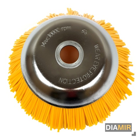 SZCZOTKA TARCZOWA NYLONOWA DO KOSY DO CZYSZCZENIA 200 mm x 25,4 mm