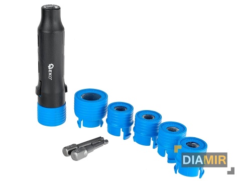 SZCZOTKI ZESTAW SZCZOTEK DO CZYSZCZENIA ŚRUB I SZPILEK 9 EL. GEKO ADAPTERY