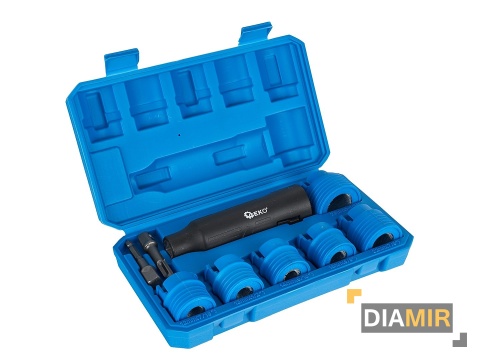 SZCZOTKI ZESTAW SZCZOTEK DO CZYSZCZENIA ŚRUB I SZPILEK 9 EL. GEKO ADAPTERY