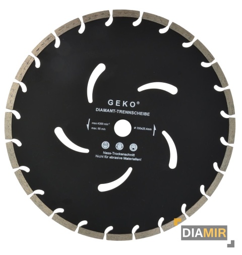 Tarcza diamentowa segmentowa czarna 350 x 10 x 25,4mm beton cegła kostka